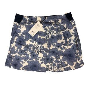 Walter Hagen Golf Skirt with Blue and White Floral Design